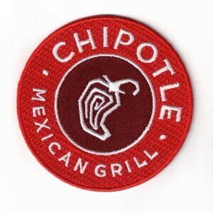 Chipotle Mexican Grill Embroidered 3in Iron / Sew-On Patch